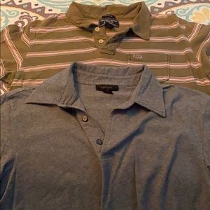 2 men’s polo in euc